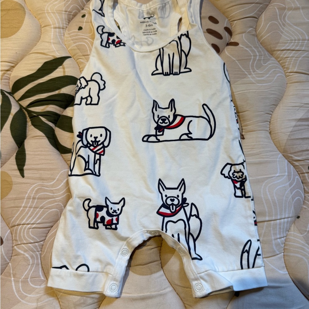 Monica + Andy Patriotic Doggy Romper